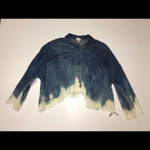 Women’s denim crop top